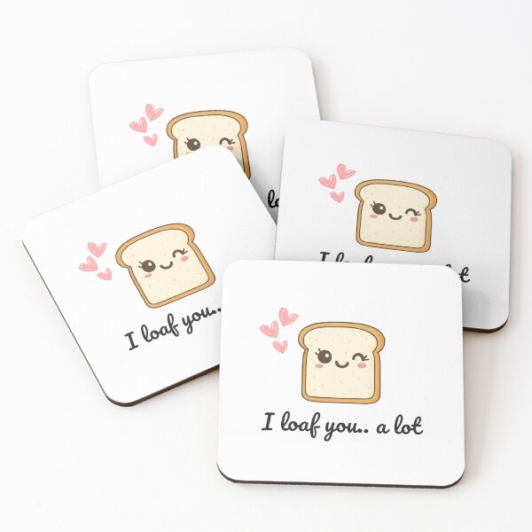 Item preview, I loaf you a lot - Sweet Bread Loaf Valentine's Day Design designed and sold by SparkLuxe.