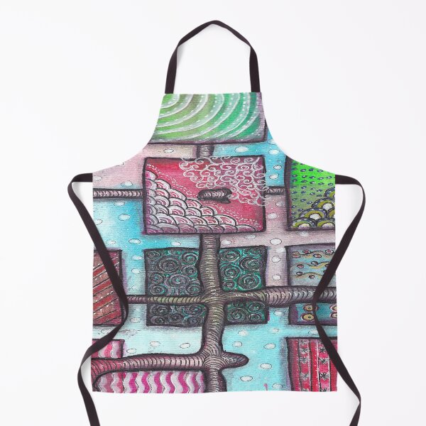 Item preview, Dark Winter Abstract Zentangle Pattern designed and sold by ColorWander.