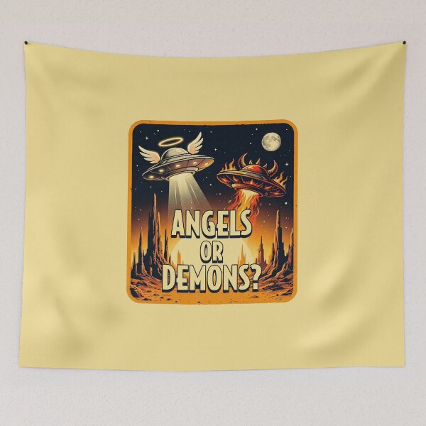 Item preview, Angels or Demons UFO designed and sold by BennyBearProof.