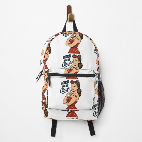 Item preview, Rockabilly Pin-Up Born Classic Retro Gift designed and sold by Pineapple-Tree.