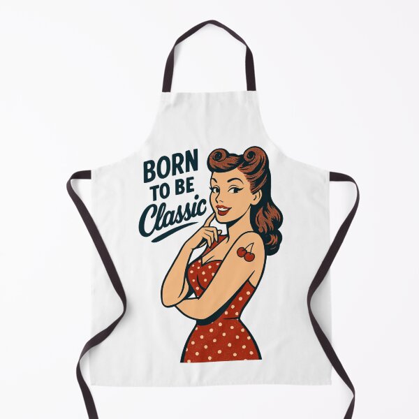 Item preview, Rockabilly Pin-Up Born Classic Retro Gift designed and sold by Pineapple-Tree.