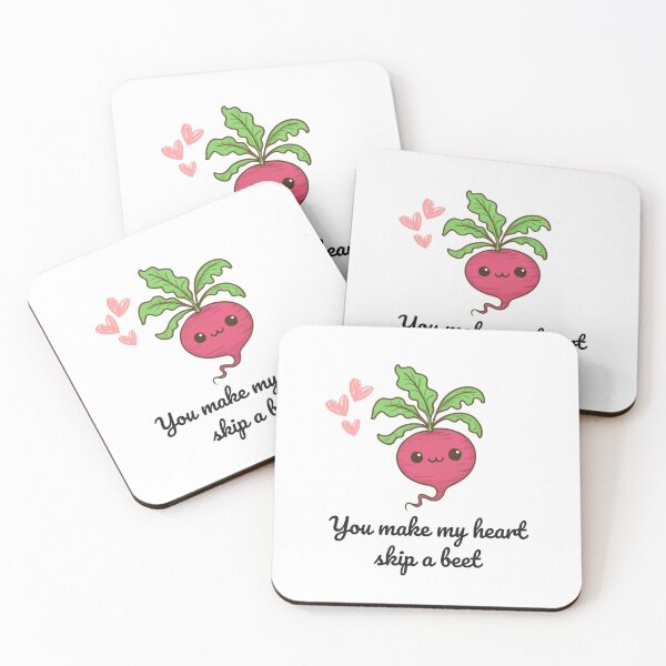 Item preview, You make my heart skip a beet - Sweet Beetroot Valentine's Day Design designed and sold by SparkLuxe.