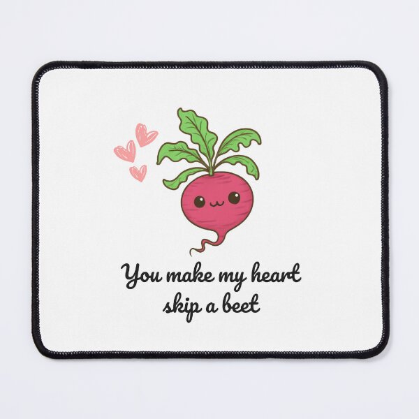 Item preview, You make my heart skip a beet - Sweet Beetroot Valentine's Day Design designed and sold by SparkLuxe.
