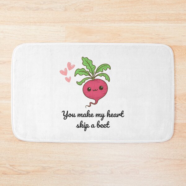 Item preview, You make my heart skip a beet - Sweet Beetroot Valentine's Day Design designed and sold by SparkLuxe.