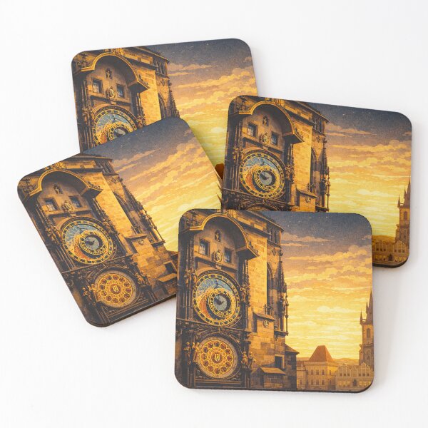 Item preview, Puzzle Golden Hour at Prague Astronomical Clock designed and sold by howeldowel.