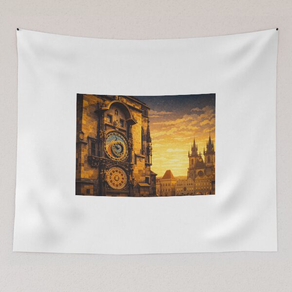 Item preview, Puzzle Golden Hour at Prague Astronomical Clock designed and sold by howeldowel.