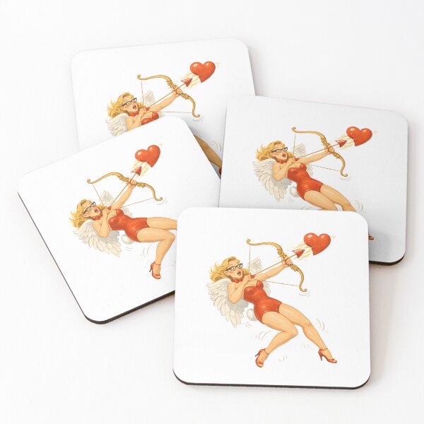 Item preview, Vintage Cupid Pin-Up – Retro Valentine’s Day Illustration designed and sold by advanceprintart.