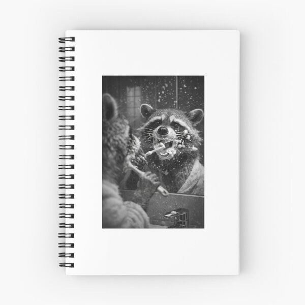 Artikelvorschau, Waschbär beim Zähne putzen entworfen und verkauft von Alicharlieb.