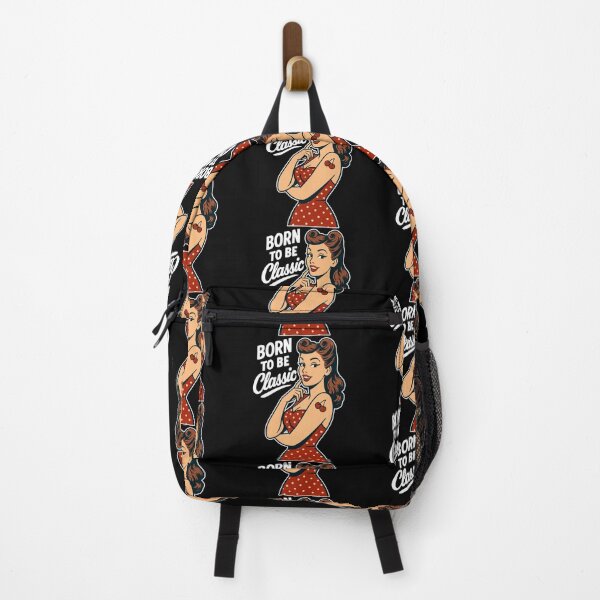 Item preview, Rockabilly Pin-Up Born Classic Retro Gift designed and sold by Pineapple-Tree.