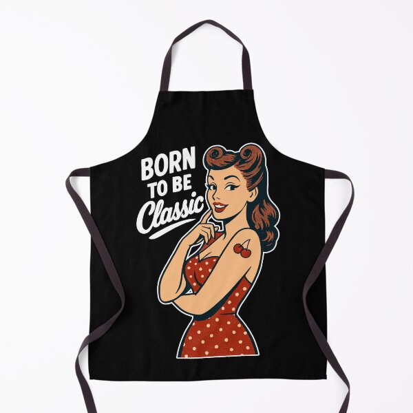 Item preview, Rockabilly Pin-Up Born Classic Retro Gift designed and sold by Pineapple-Tree.