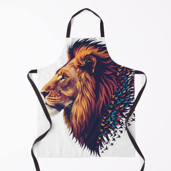 Item preview, Majestic One-Line Lion Silhouette Design designed and sold by Wonderful Designs.