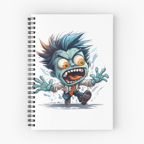 Item preview, Running Screaming Zombie Cartoon Horror Character designed and sold by LunaPixelStudio.