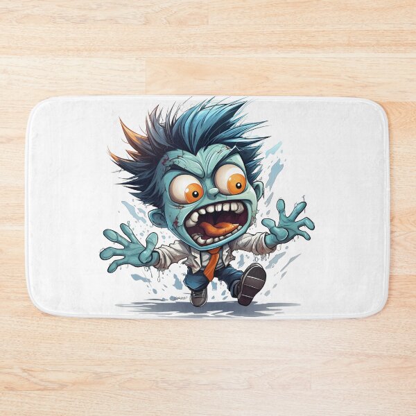 Item preview, Running Screaming Zombie Cartoon Horror Character designed and sold by LunaPixelStudio.
