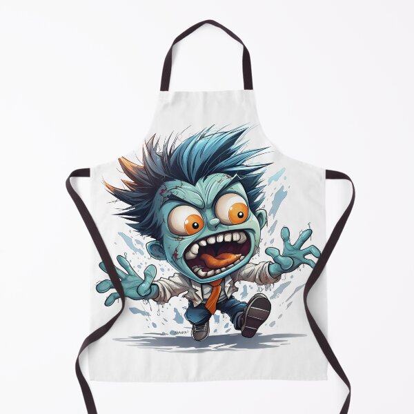 Item preview, Running Screaming Zombie Cartoon Horror Character designed and sold by LunaPixelStudio.