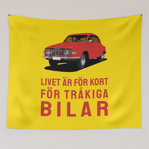 Item preview, Livet är för kort för tråkiga bilar - Saab 96 designed and sold by knappidesign.
