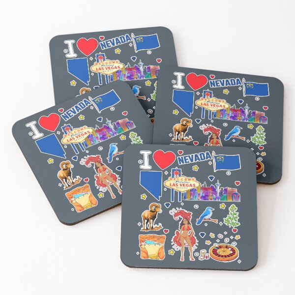 Item preview, Ultimate Nevada & Las Vegas Sticker Pack Style Art designed and sold by mashmosh.
