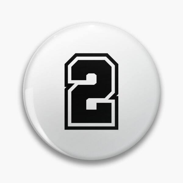 Item preview, Number 2 - Classic Minimalist Digit designed and sold by stickerorange.
