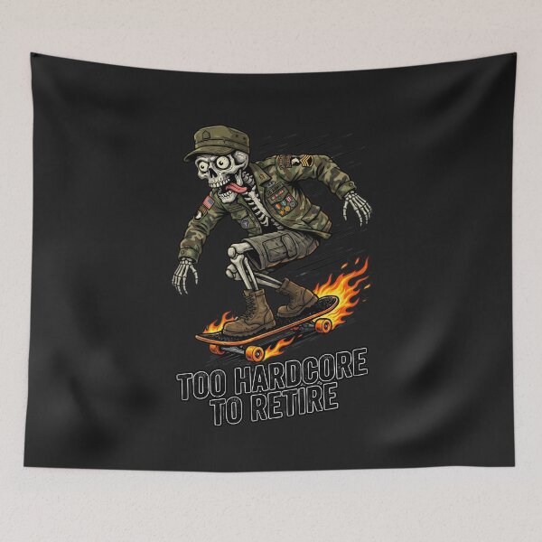 Item preview, TOO HARDCORE TO RETIRE designed and sold by CristianoArt.