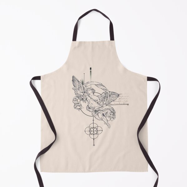 Item preview, Neoclassical Angel Sculpture Drawing | Geometric Line Art Tattoo Design designed and sold by KOTA0001.