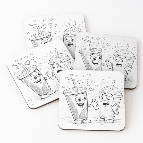 Item preview, Cute Drinks – Awkward Crush designed and sold by ComedyInkFactor.