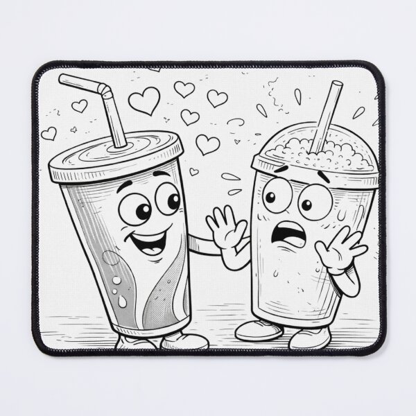 Item preview, Cute Drinks – Awkward Crush designed and sold by ComedyInkFactor.