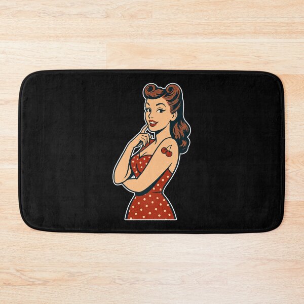 Item preview, Rockabilly Pin-Up Victory Rolls Retro Gift  designed and sold by Pineapple-Tree.