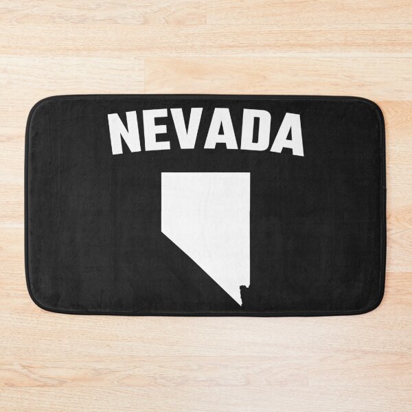 Item preview, Nevada State Silhouette - Classic Minimalist White Graphic designed and sold by mashmosh.