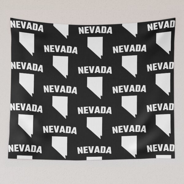 Item preview, Nevada State Silhouette - Classic Minimalist White Graphic designed and sold by mashmosh.