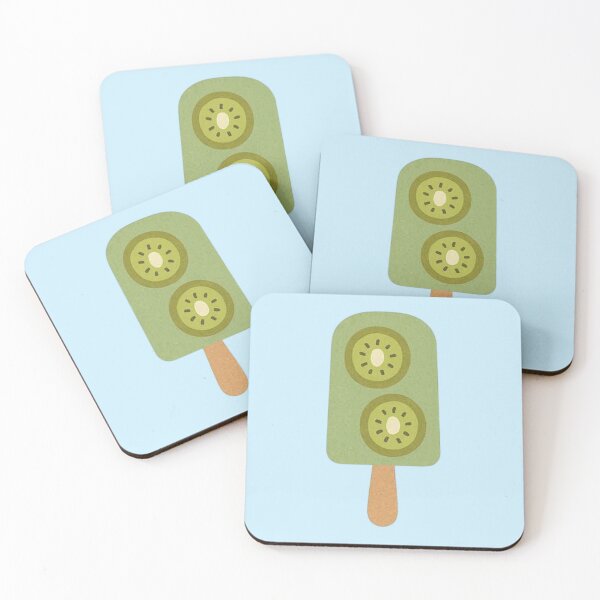 Item preview, Pastel green kiwi popsicle – individual kawaii ice cream designed and sold by Aloloco.