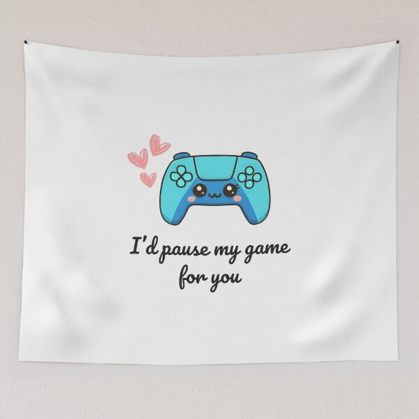 Item preview, I'd pause my game for you - Sweet Controller Valentine's Day Design designed and sold by SparkLuxe.