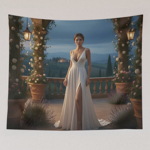 Item preview, Twilight Muse in Tuscan Villa designed and sold by SunsetAngelsAI.