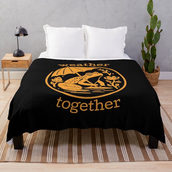 Item preview, Frog with Umbrella in Monochrome, Yellow on Black designed and sold by nikoart001.