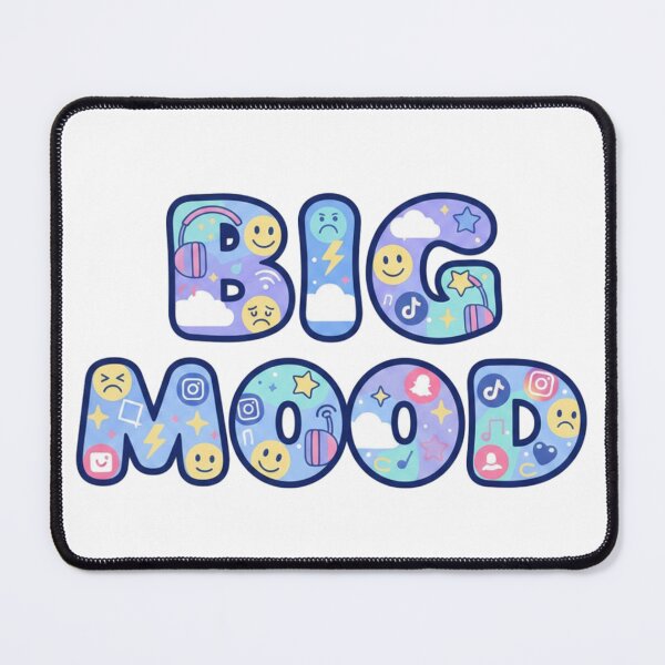 Item preview, BIG MOOD – Gen Z Energy Sticker designed and sold by Imaginarium of Chaos falcon88 .