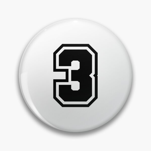 Item preview, Number 3 - Classic Minimalist Digit designed and sold by stickerorange.