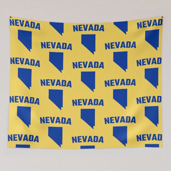 Item preview, Nevada State Pride - Classic Blue Minimalist Silhouette designed and sold by mashmosh.