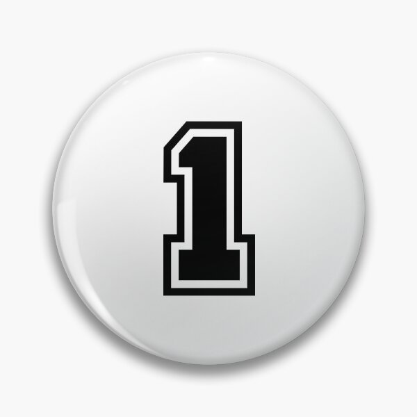 Item preview, Number 1 - Classic Minimalist Digit designed and sold by stickerorange.