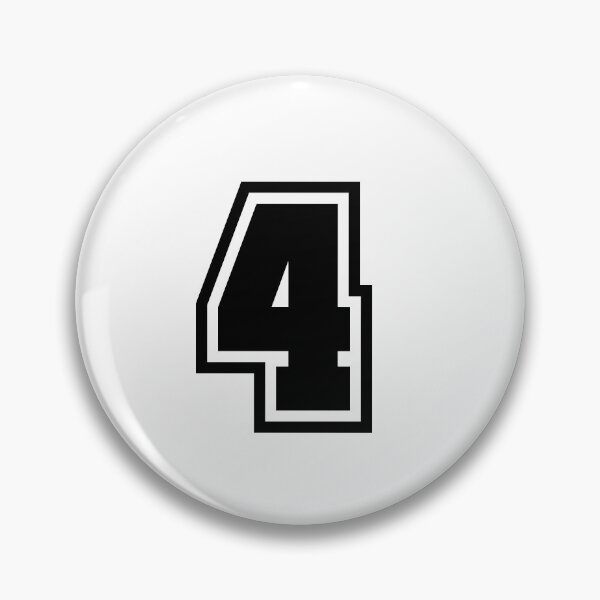 Item preview, Number 4 - Classic Minimalist Digit designed and sold by stickerorange.