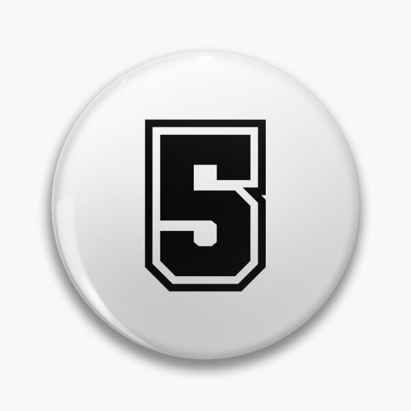 Item preview, Number 5 - Classic Minimalist Digit designed and sold by stickerorange.
