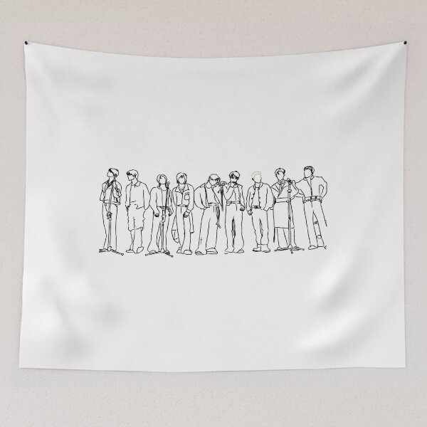 Item preview, Zerobaseone Lineup Minimal Outline Group designed and sold by Parksandrec234.