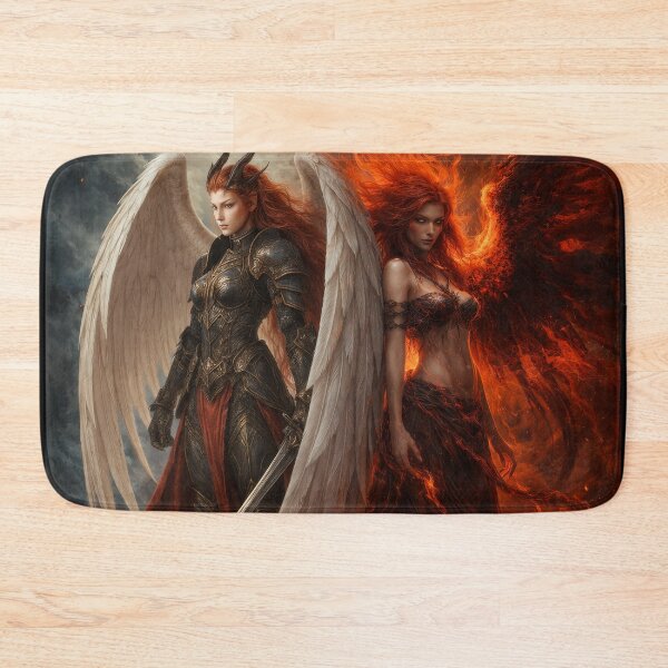 Item preview, Duality of Flame and Light: Angelic Warrior vs Fire Queen designed and sold by Daagath.