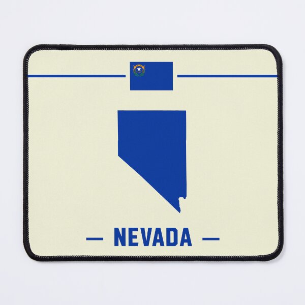 Item preview, Nevada State Pride - Classic Blue Silhouette & Flag designed and sold by mashmosh.