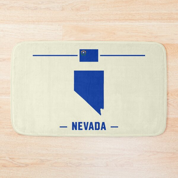 Item preview, Nevada State Pride - Classic Blue Silhouette & Flag designed and sold by mashmosh.