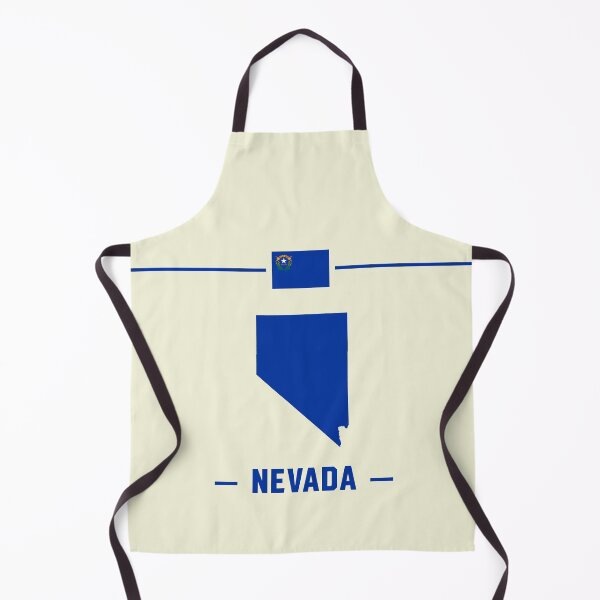 Item preview, Nevada State Pride - Classic Blue Silhouette & Flag designed and sold by mashmosh.