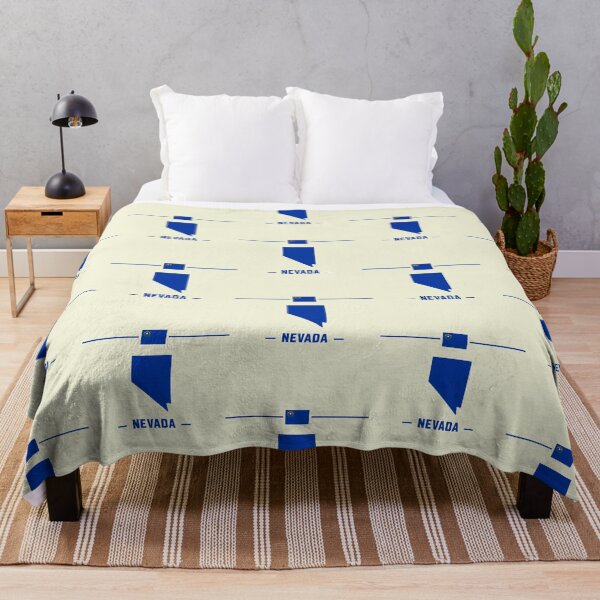 Item preview, Nevada State Pride - Classic Blue Silhouette & Flag designed and sold by mashmosh.