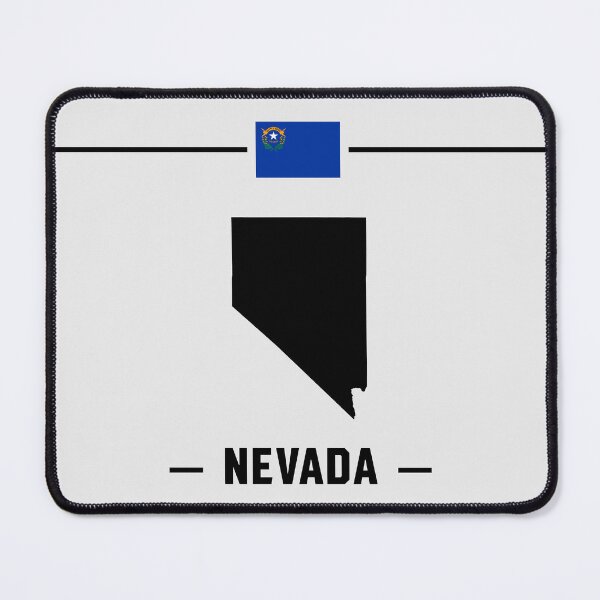 Item preview, Nevada State Silhouette & Flag - Minimalist Silver State Pride designed and sold by mashmosh.
