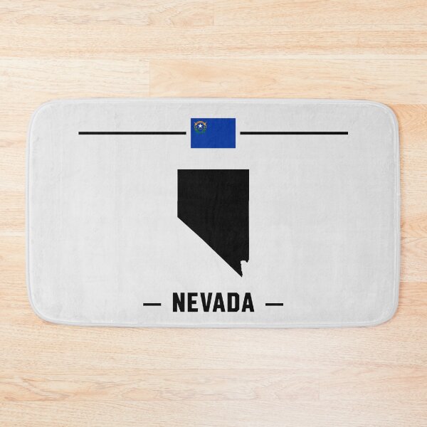 Item preview, Nevada State Silhouette & Flag - Minimalist Silver State Pride designed and sold by mashmosh.