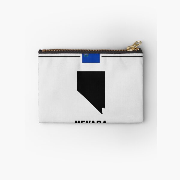 Item preview, Nevada State Silhouette & Flag - Minimalist Silver State Pride designed and sold by mashmosh.