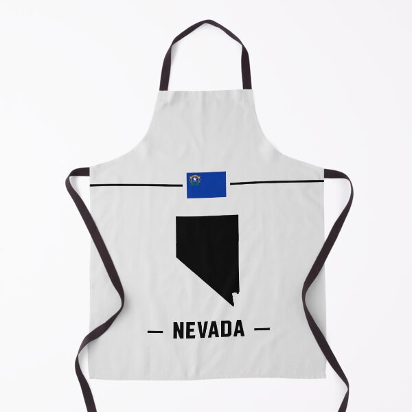 Item preview, Nevada State Silhouette & Flag - Minimalist Silver State Pride designed and sold by mashmosh.