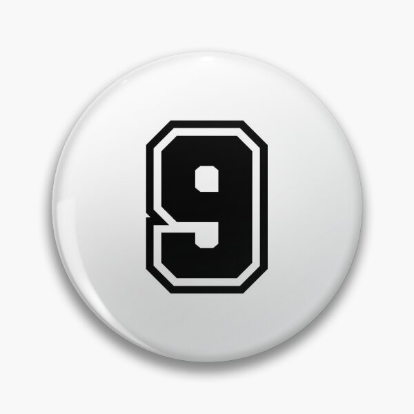 Item preview, Number 9 - Classic Minimalist Digit designed and sold by stickerorange.