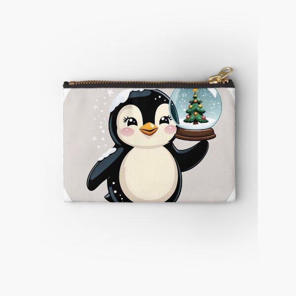 Item preview, Penguin Holding Snow Globe designed and sold by BankMano.